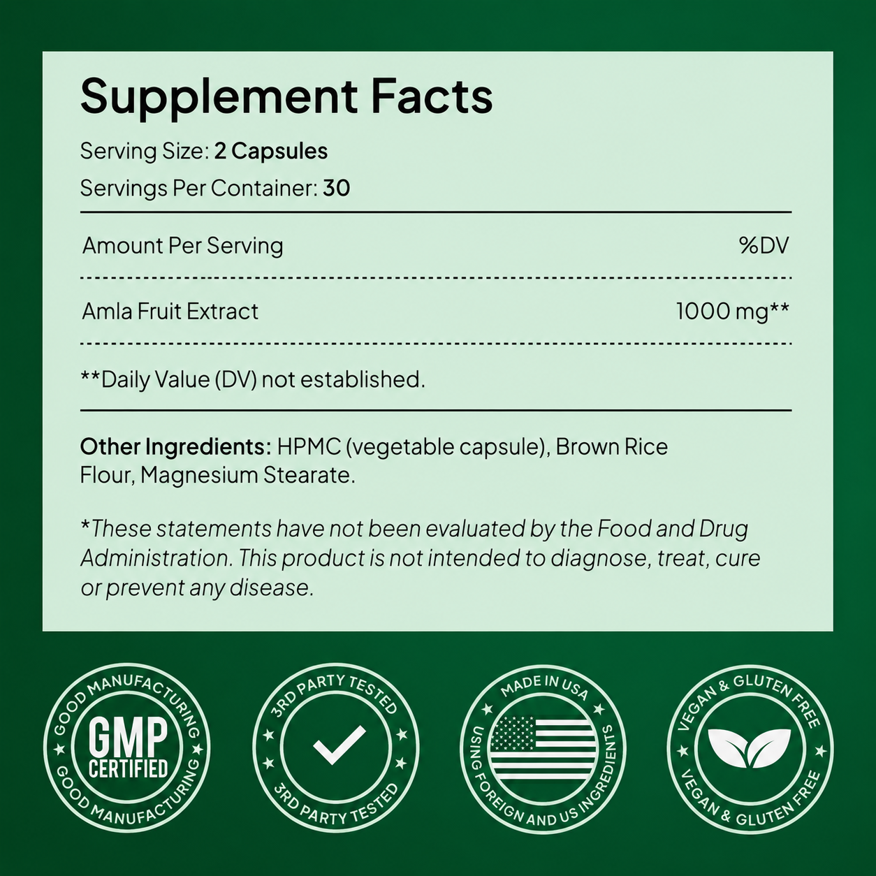 AMLA SUPERFRUIT EXTRACT CAPSULES