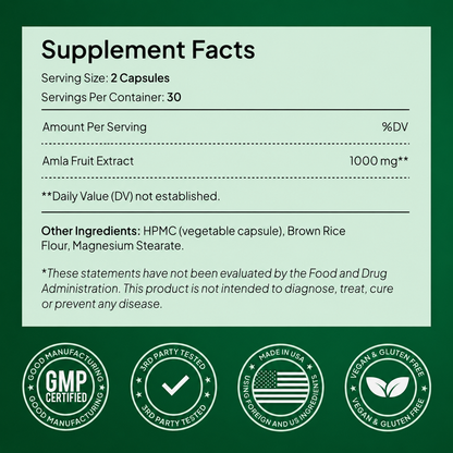 AMLA SUPERFRUIT EXTRACT CAPSULES