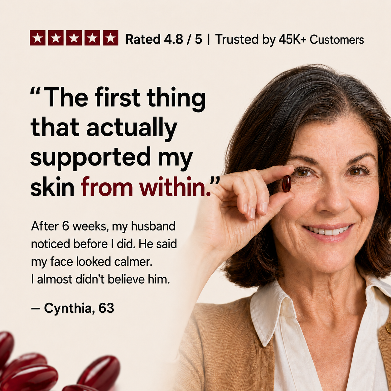 Astaxanthin Softgels (12mg) - Eliminates Psoriasis