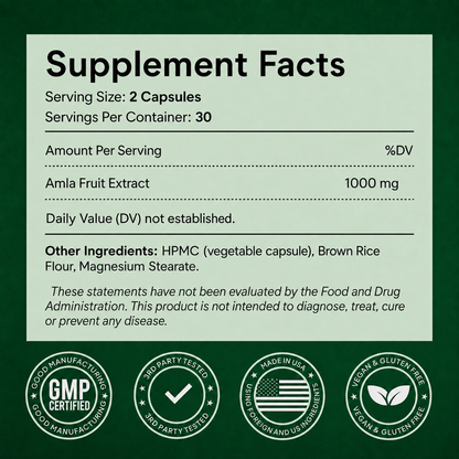 AMLA SUPERFRUIT ELIMINATING ECZEMA CAPSULES